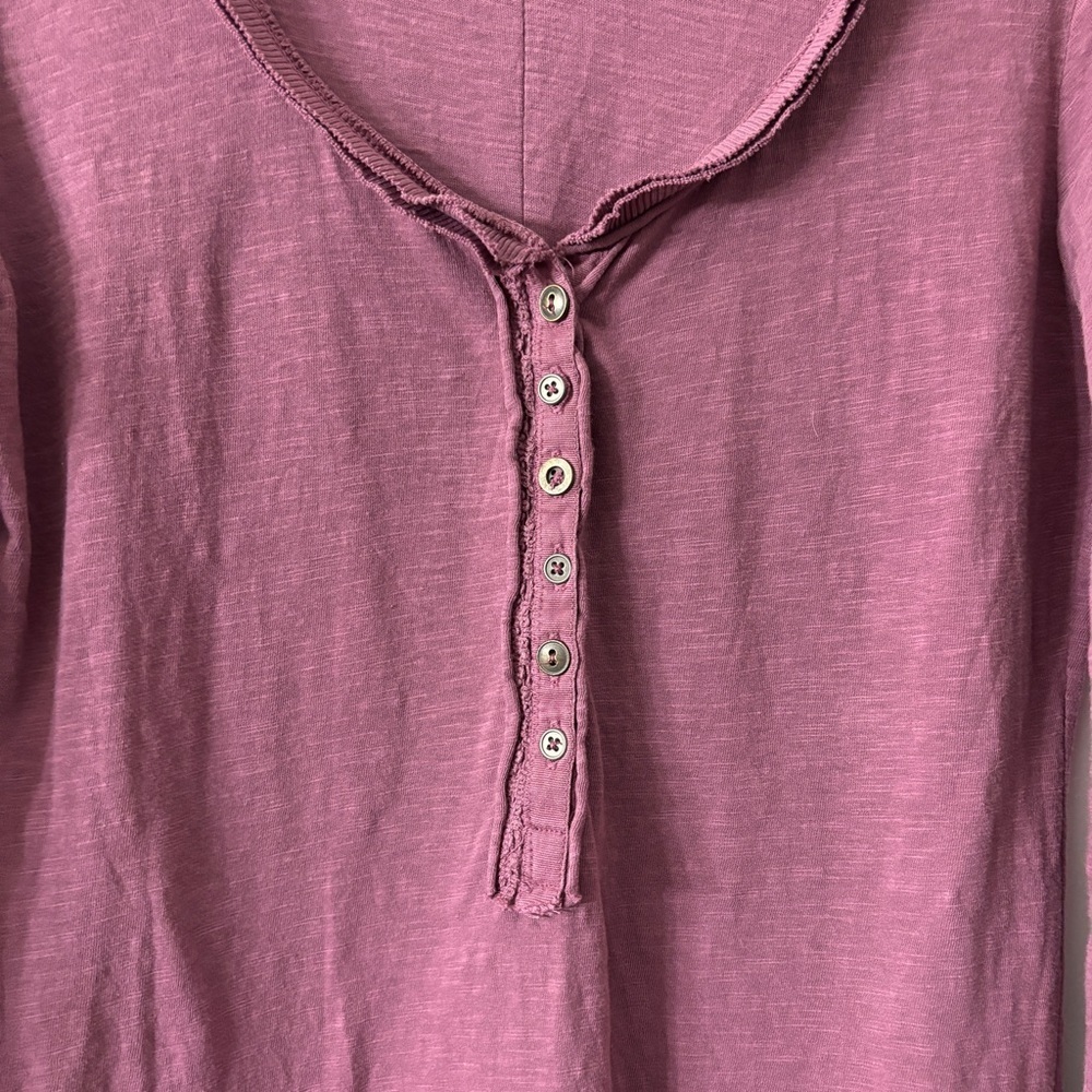 Free People Embroiled Sleeve Henley - Picture 9 of 16